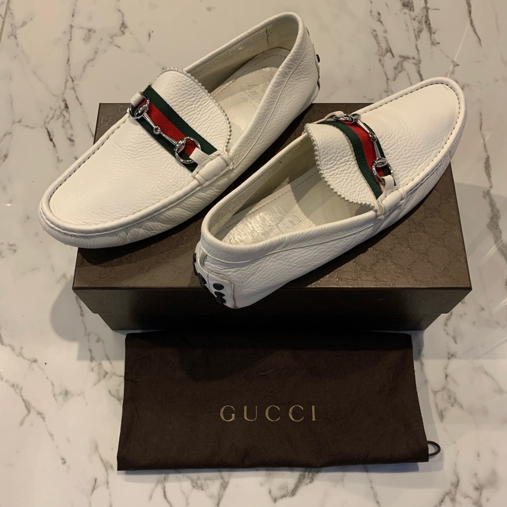 Men’s Gucci “Damo” Leather 500 SE Driver